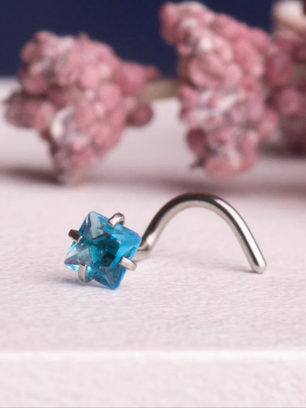 Blue Star Crystal Nose Screw